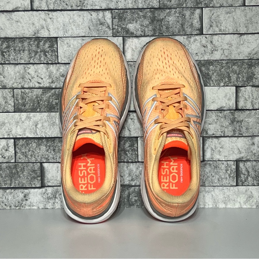 New Balance Fresh Foam Womens 8.5 Orange Peach Athletic Running Shoes - Picture 6 of 8